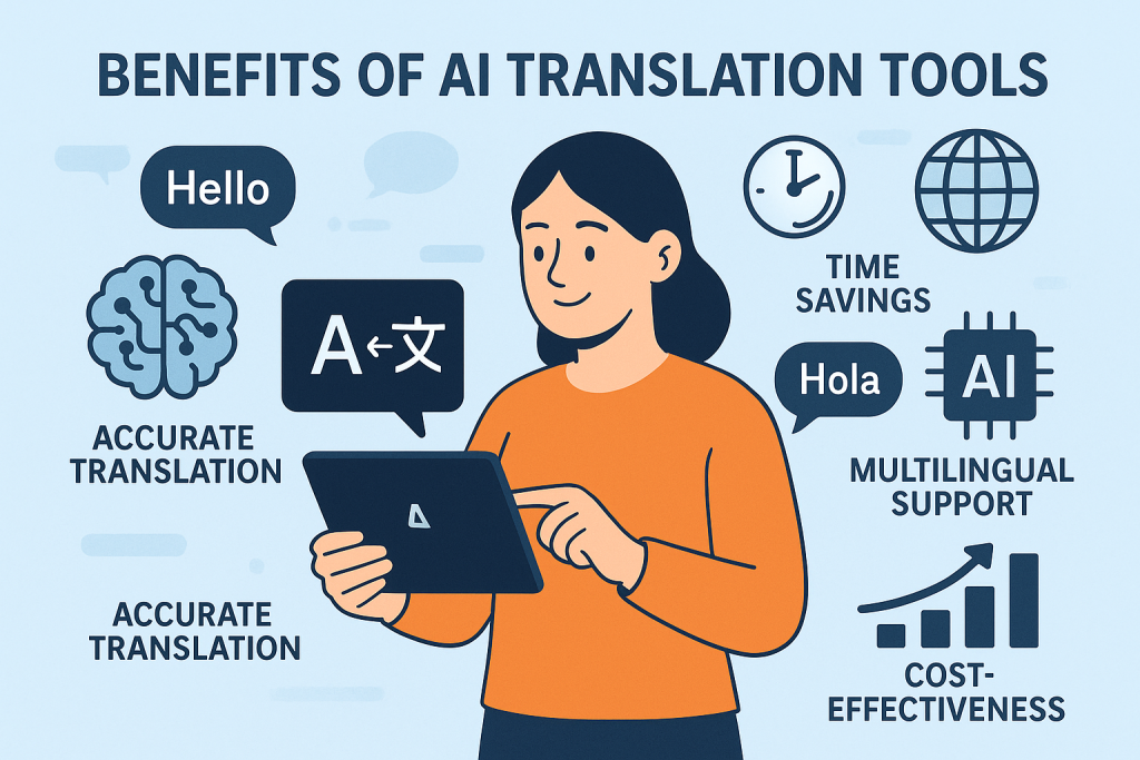 Unlock faster, cheaper & high-quality translations with AI translation tools. Explore the advantages and transform your global communication today!